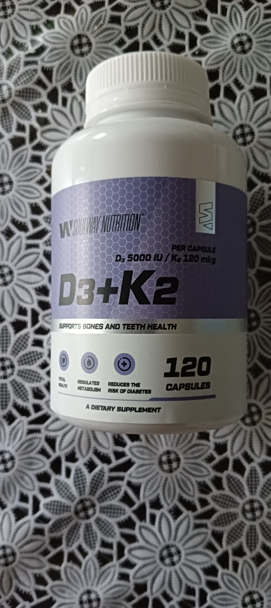 Фото покупателя №222 из 1080: Витамин D3 + K2 5000 ME Soul Way 120 капсул, холекальциферол и менахинон, витамин д3 к2, для костей и сосудов, для иммунитета, для женщин и мужчин, БАД, для здоровья, витамины, для профилактики, отзыв на 5 из 5, Ozon, 13 сентября 2025