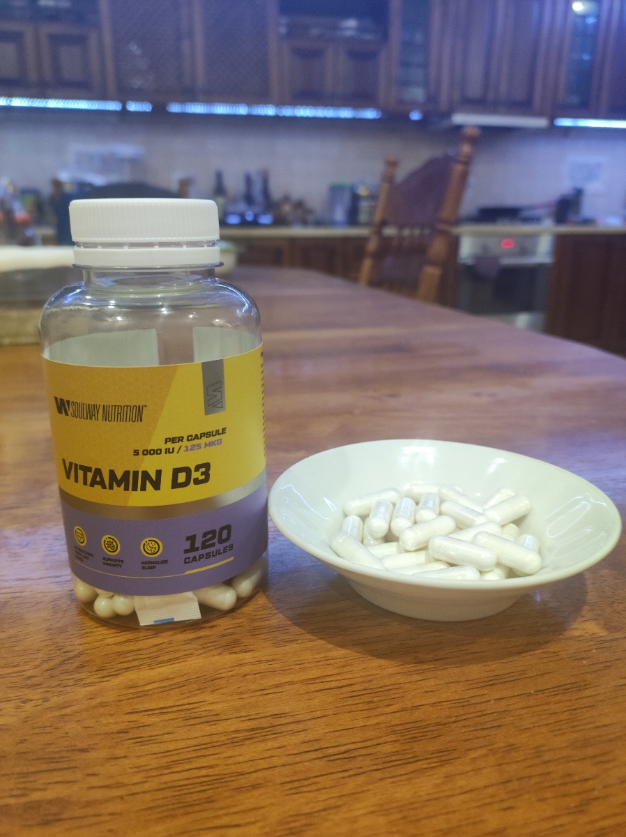 Фото покупателя №852 из 893: Витамин D3 5000 ME Soul Way 120 капсул, холекальциферол для иммунитета и костей, витамин д3 для женщин и мужчин, для здоровья кожи волос и зубов, БАД для профилактики, отзыв на 5 из 5, Ozon, 1 августа 2024