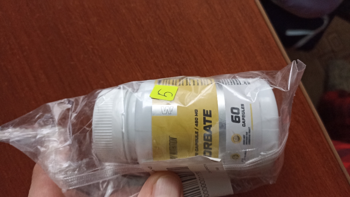 Фото покупателя №2 из 43: Ascorbate Витамин C / 900 мг / 60 капсул, отзыв на 5 из 5, Ozon, 18 апреля 2026