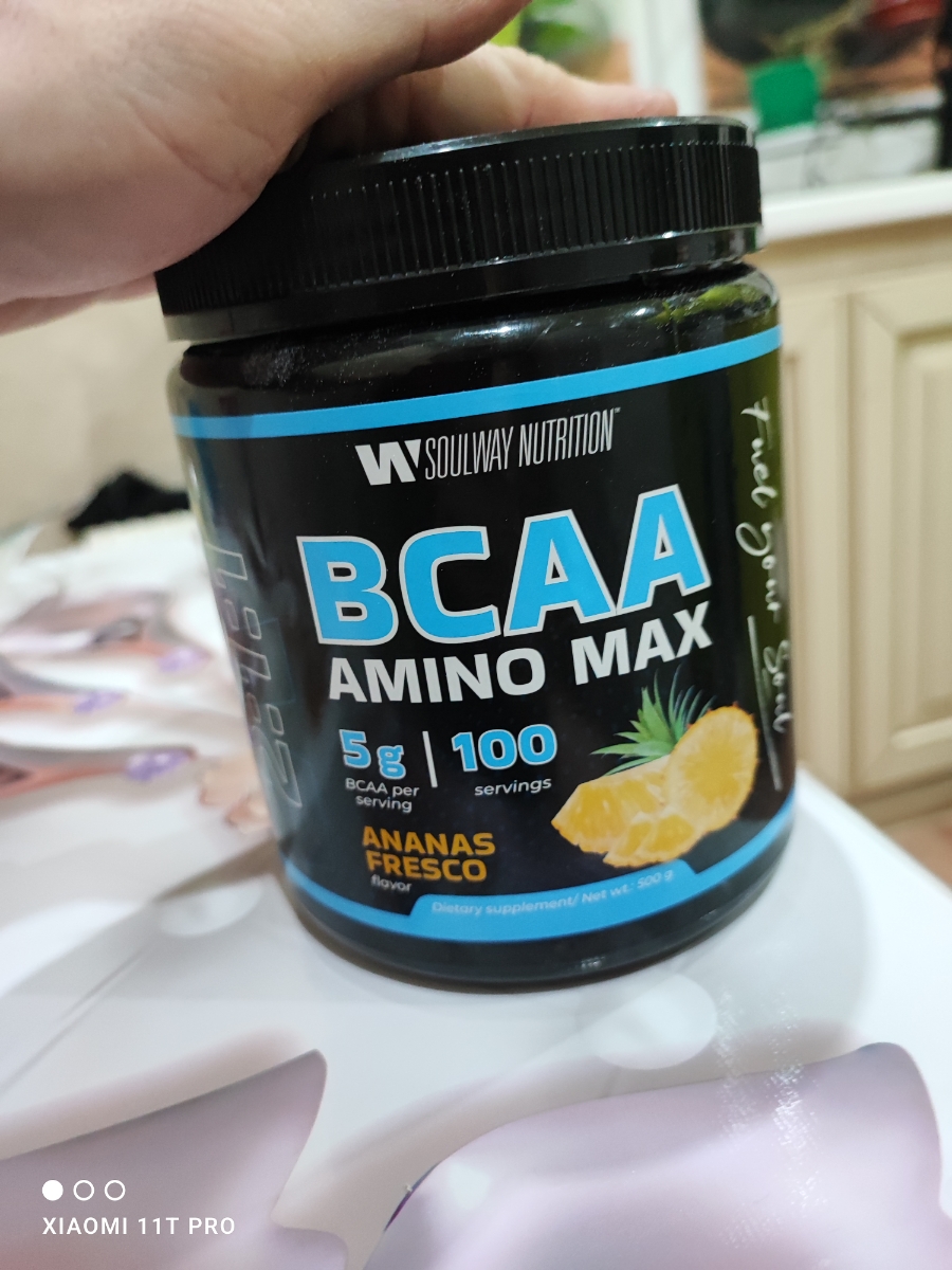 Фото покупателя №87 из 87: BCAA аминокислоты Ананас Soul Way 500 г, спортивное питание бцаа для набора мышечной массы, для восстановления после тренировки, аминокислоты для мышц, для выносливости, для тренировок, для мужчин, отзыв на 5 из 5, Ozon, 3 ноября 2023