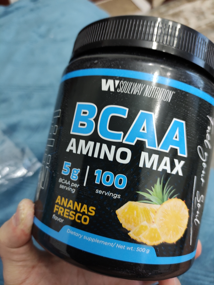 Фото покупателя №57 из 87: BCAA аминокислоты Ананас Soul Way 500 г, спортивное питание бцаа для набора мышечной массы, для восстановления после тренировки, аминокислоты для мышц, для выносливости, для тренировок, для мужчин, отзыв на 5 из 5, Ozon, 6 апреля 2024