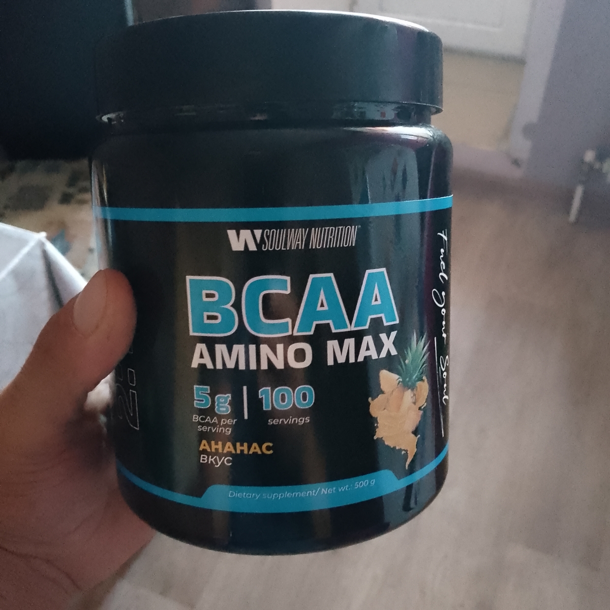 Фото покупателя №24 из 87: BCAA аминокислоты Ананас Soul Way 500 г, спортивное питание бцаа для набора мышечной массы, для восстановления после тренировки, аминокислоты для мышц, для выносливости, для тренировок, для мужчин, отзыв на 5 из 5, Ozon, 21 августа 2025