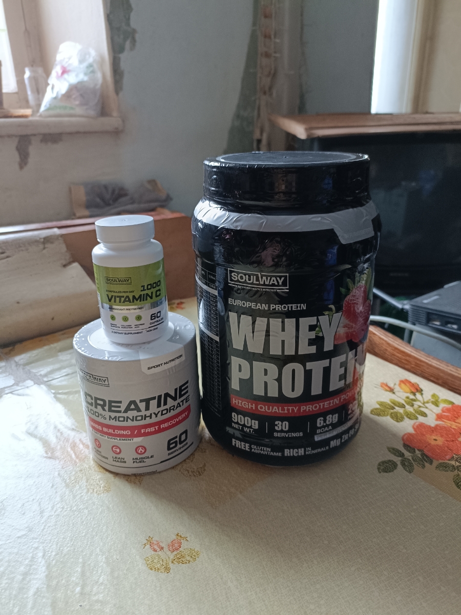 Фото покупателя №133 из 322: Протеин креатин витамин С набор для набора массы, отзыв на 5 из 5, Ozon, 6 февраля 2024