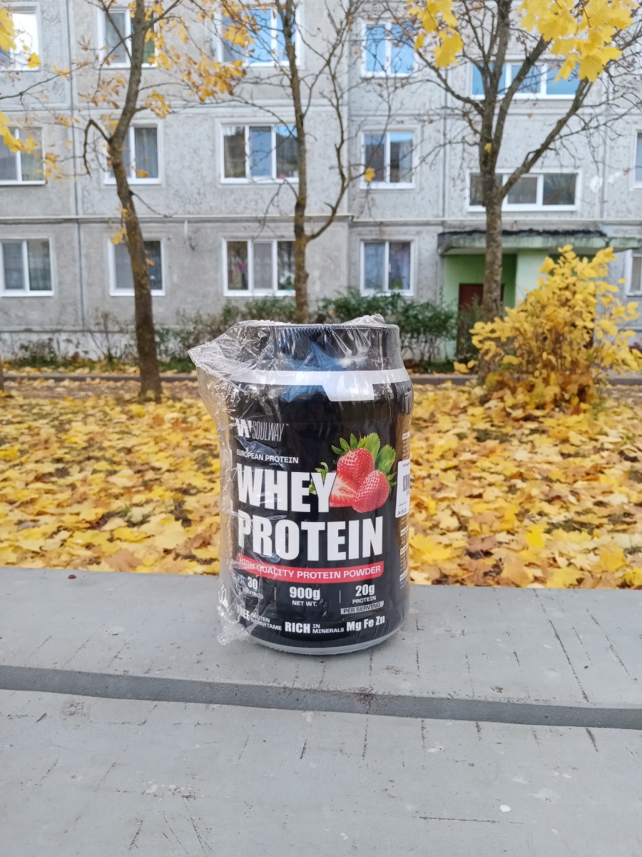 Фото покупателя №21 из 254: Протеин сывороточный 900 г, клубника сила и масса, 30 порций, отзыв на 5 из 5, Ozon, 3 ноября 2025