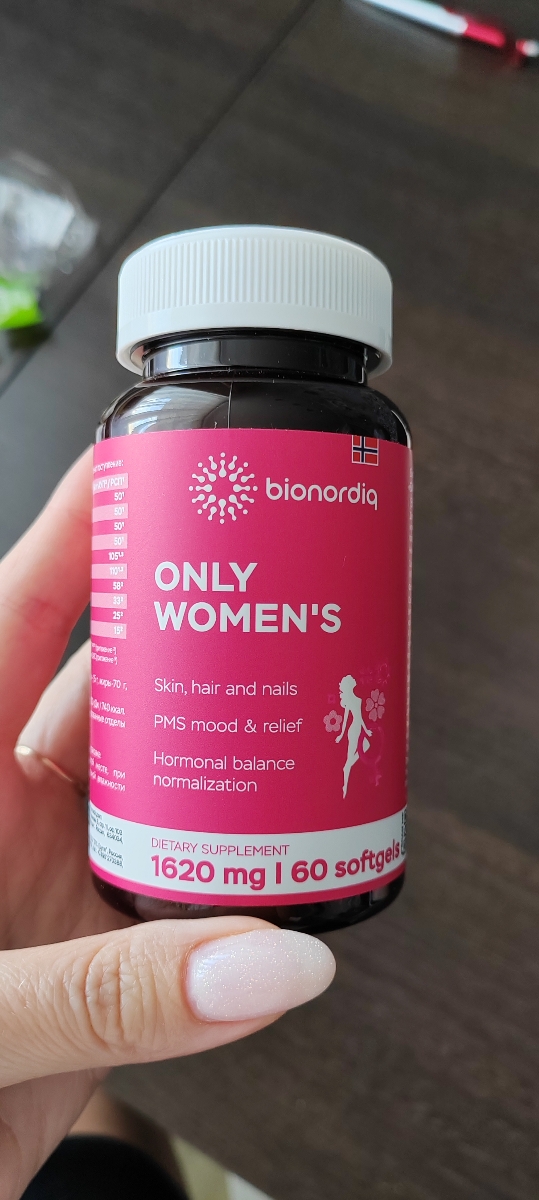 Фото покупателя №398 из 401: Витамины для женщин Only Womens bionordiq 1020 мг 60 капсул, женское здоровье, для красоты и здоровья,, отзыв на 5 из 5, Ozon, 27 августа 2023