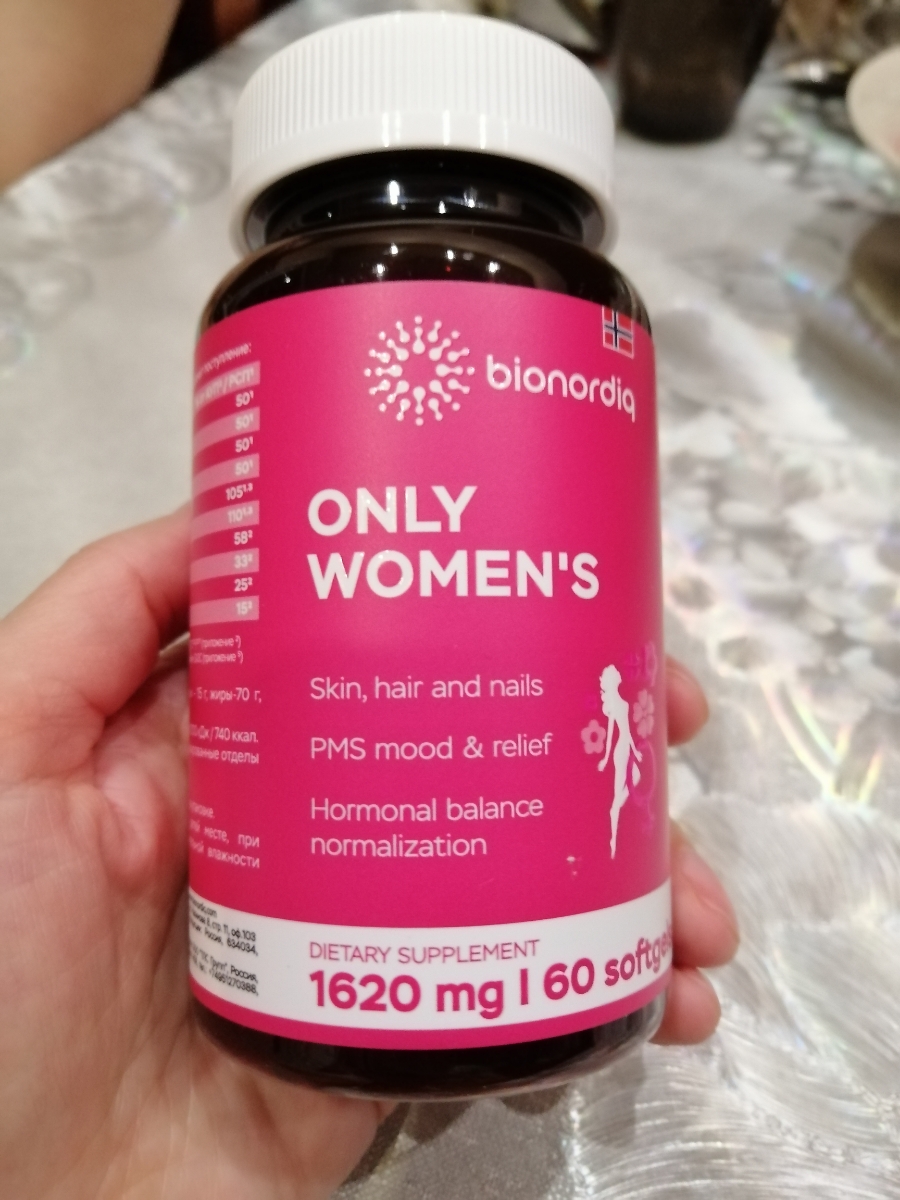 Фото покупателя №362 из 401: Витамины для женщин Only Womens bionordiq 1020 мг 60 капсул, женское здоровье, для красоты и здоровья,, отзыв на 5 из 5, Ozon, 26 июня 2024