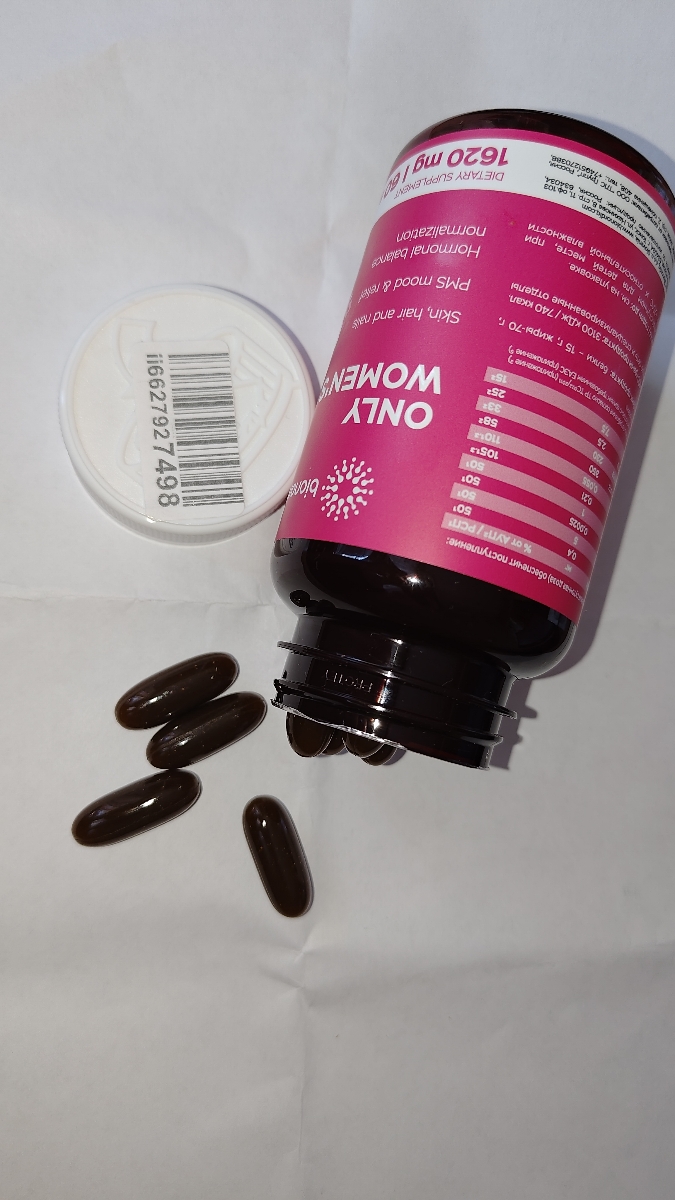 Фото покупателя №305 из 401: Витамины для женщин Only Womens bionordiq 1020 мг 60 капсул, женское здоровье, для красоты и здоровья,, отзыв на 5 из 5, Ozon, 4 июля 2024