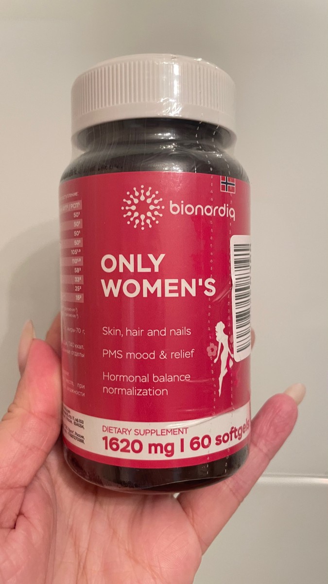 Фото покупателя №249 из 401: Витамины для женщин Only Womens bionordiq 1020 мг 60 капсул, женское здоровье, для красоты и здоровья,, отзыв на 5 из 5, Ozon, 7 июля 2024