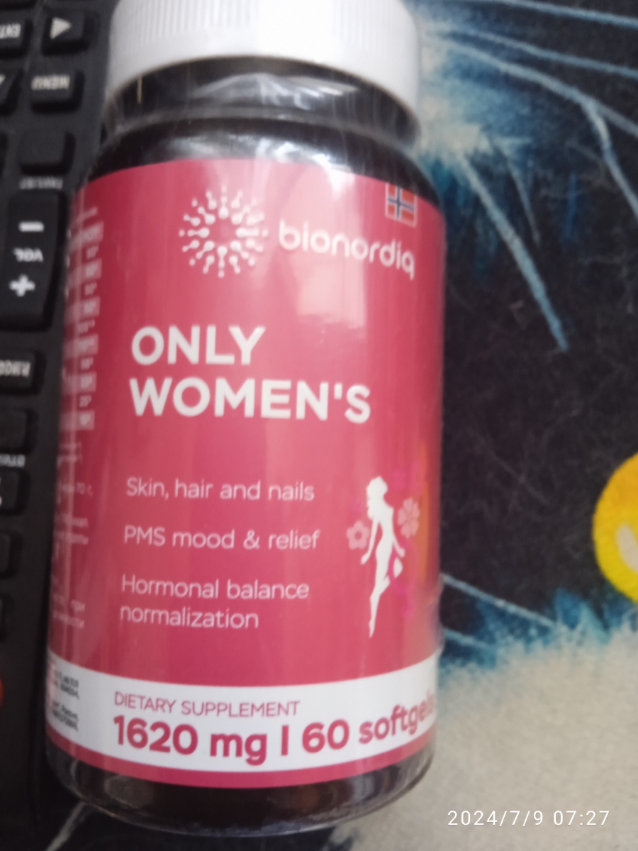 Фото покупателя №220 из 401: Витамины для женщин Only Womens bionordiq 1020 мг 60 капсул, женское здоровье, для красоты и здоровья,, отзыв на 5 из 5, Ozon, 9 июля 2024