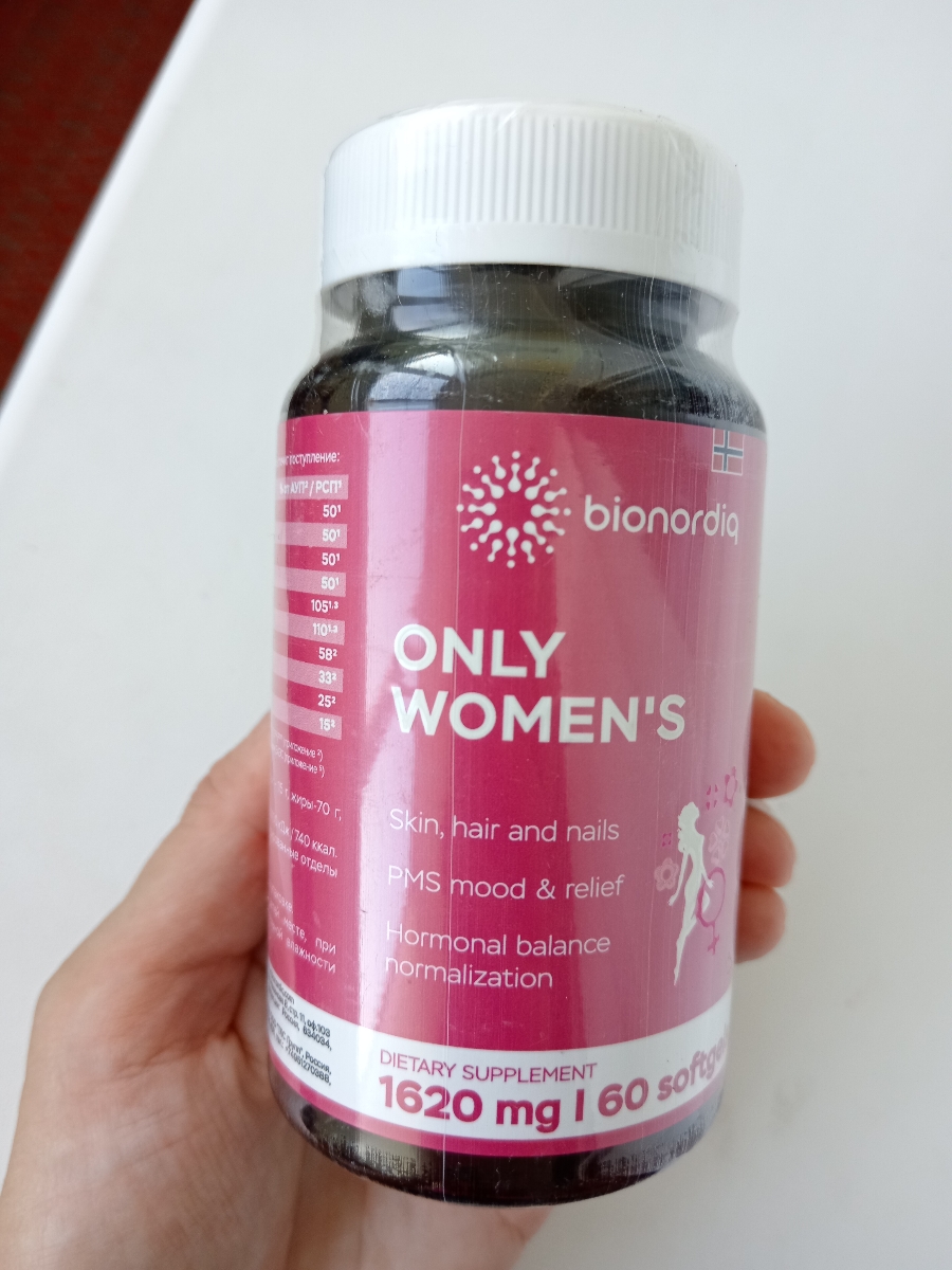 Фото покупателя №182 из 401: Витамины для женщин Only Womens bionordiq 1020 мг 60 капсул, женское здоровье, для красоты и здоровья,, отзыв на 5 из 5, Ozon, 10 июля 2024