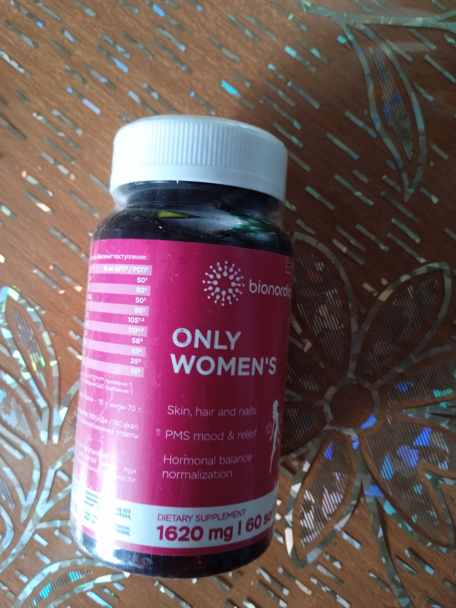 Фото покупателя №154 из 401: Витамины для женщин Only Womens bionordiq 1020 мг 60 капсул, женское здоровье, для красоты и здоровья,, отзыв на 5 из 5, Ozon, 11 июля 2024