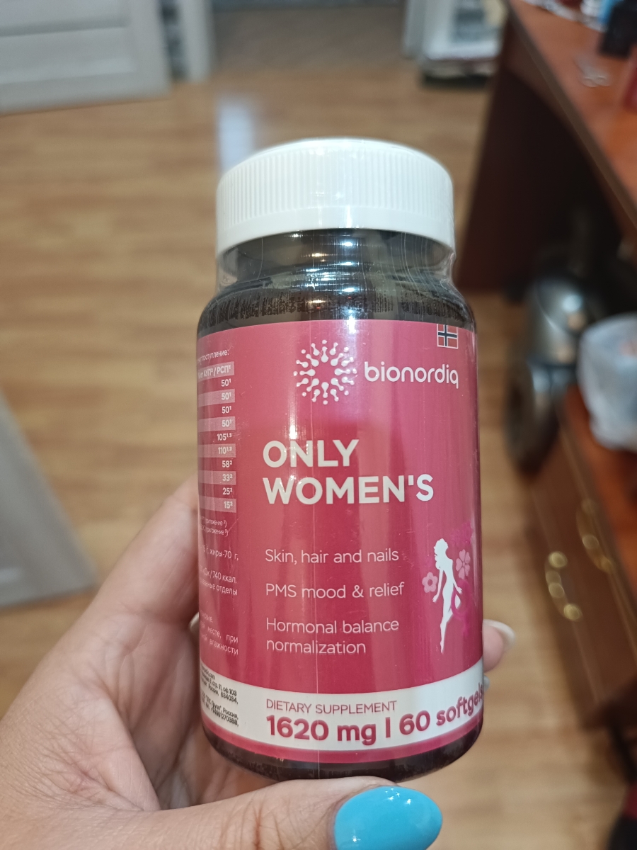 Фото покупателя №89 из 401: Витамины для женщин Only Womens bionordiq 1020 мг 60 капсул, женское здоровье, для красоты и здоровья,, отзыв на 5 из 5, Ozon, 15 июля 2024