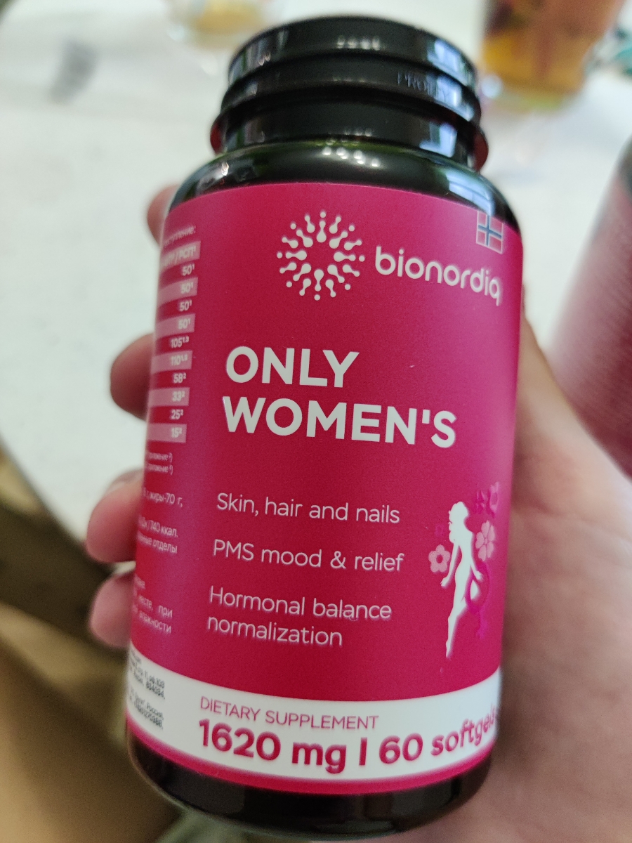 Фото покупателя №57 из 401: Витамины для женщин Only Womens bionordiq 1020 мг 60 капсул, женское здоровье, для красоты и здоровья,, отзыв на 5 из 5, Ozon, 21 июля 2024