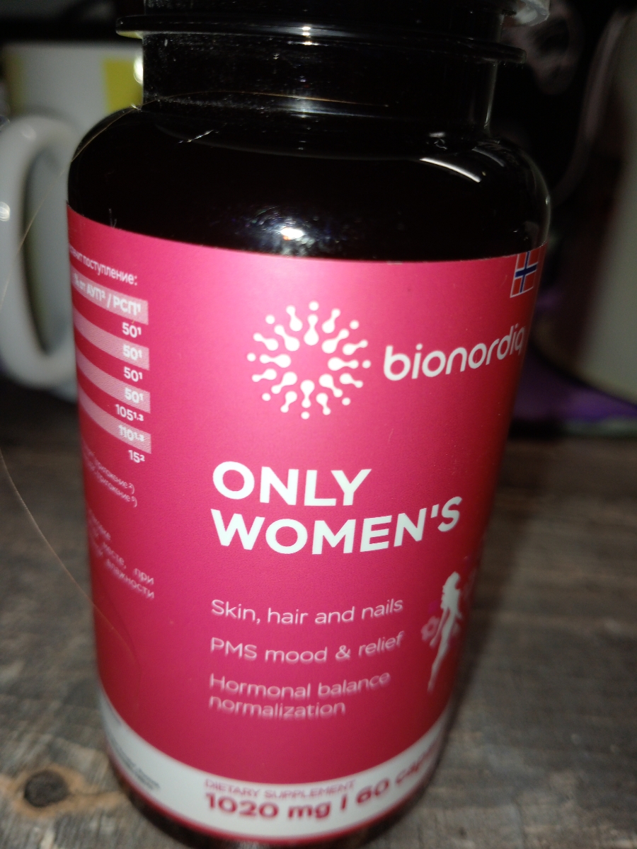 Фото покупателя №20 из 401: Витамины для женщин Only Womens bionordiq 1020 мг 60 капсул, женское здоровье, для красоты и здоровья,, отзыв на 5 из 5, Ozon, 22 июля 2025