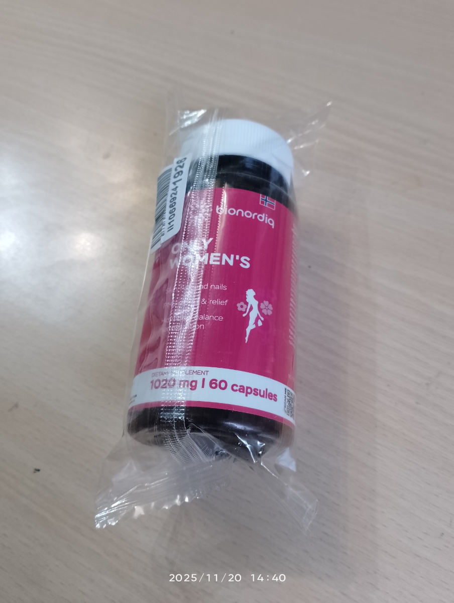 Фото покупателя №10 из 401: Витамины для женщин Only Womens bionordiq 1020 мг 60 капсул, женское здоровье, для красоты и здоровья,, отзыв на 5 из 5, Ozon, 24 ноября 2025