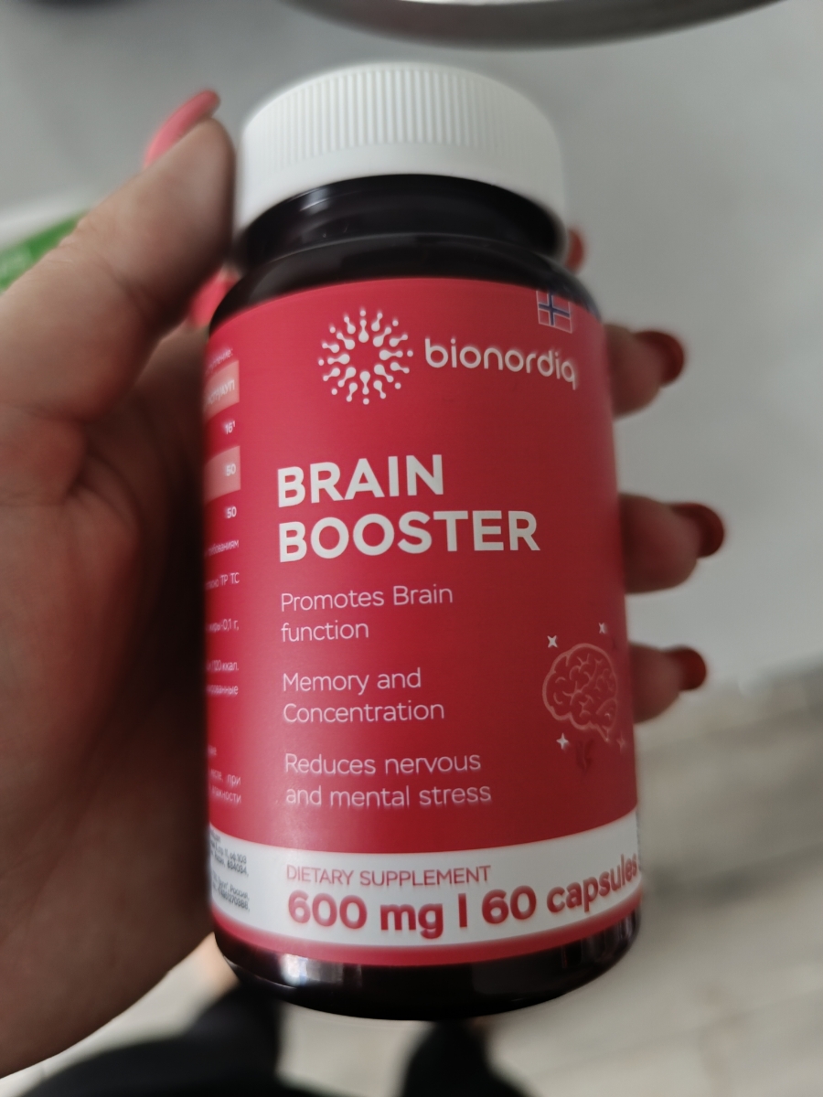 Фото покупателя №809 из 814: Витаминный комплекс для мозга и памяти Brain Booster bionordiq 600 мг 60 капсул, ноотроп, для концентрации, витамины для мозга, для учёбы и работы, БАД, для иммунитета, для здоровья, для профилактики, отзыв на 5 из 5, Ozon, 23 июня 2024