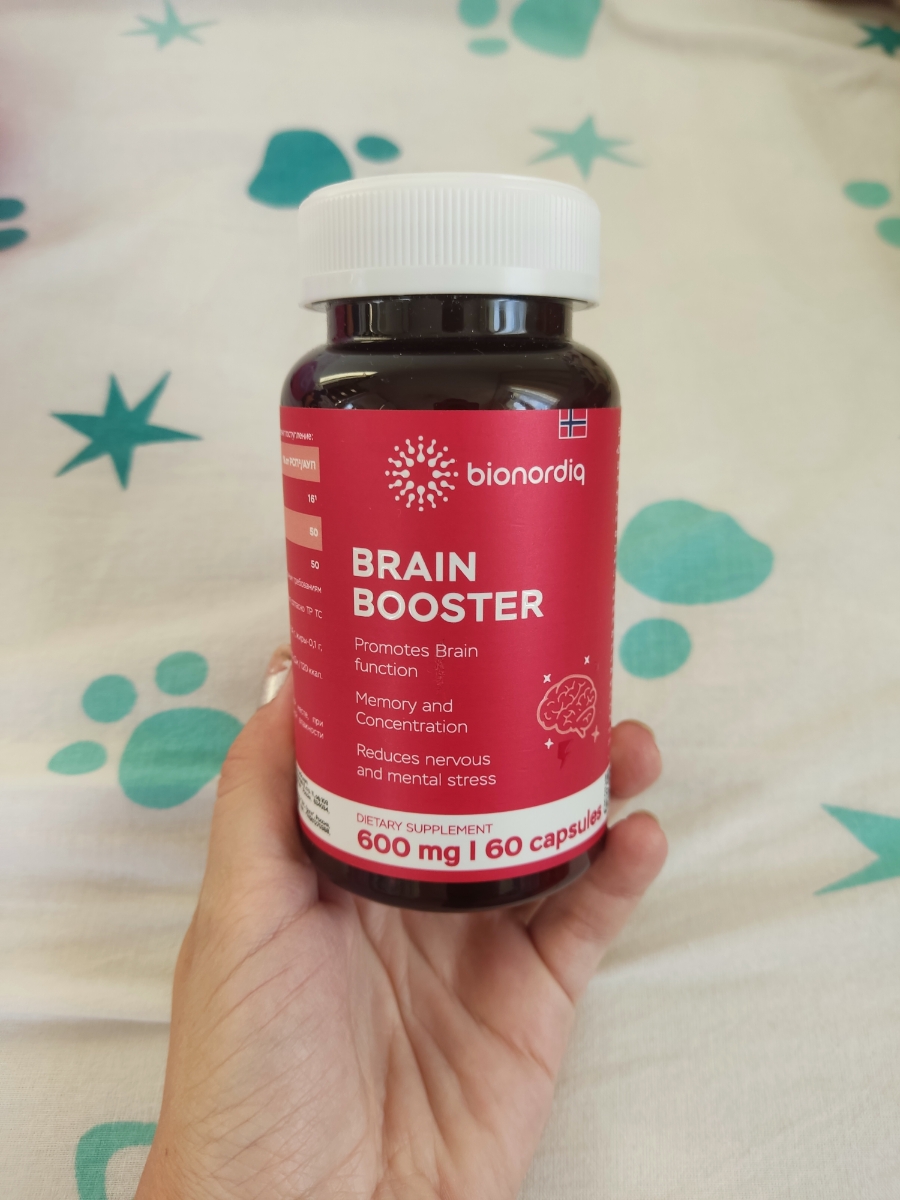 Фото покупателя №805 из 814: Витаминный комплекс для мозга и памяти Brain Booster bionordiq 600 мг 60 капсул, ноотроп, для концентрации, витамины для мозга, для учёбы и работы, БАД, для иммунитета, для здоровья, для профилактики, отзыв на 5 из 5, Ozon, 23 июня 2024