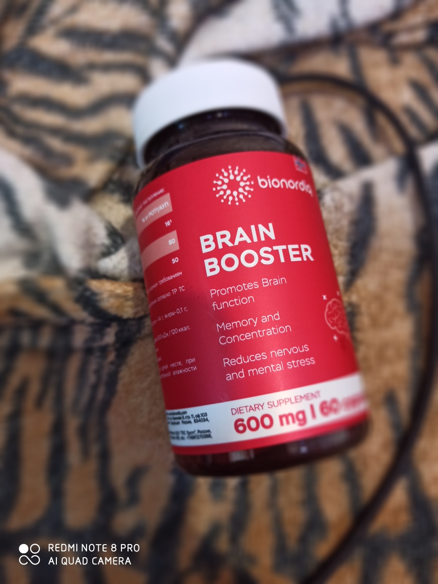 Фото покупателя №792 из 814: Витаминный комплекс для мозга и памяти Brain Booster bionordiq 600 мг 60 капсул, ноотроп, для концентрации, витамины для мозга, для учёбы и работы, БАД, для иммунитета, для здоровья, для профилактики, отзыв на 5 из 5, Ozon, 25 июня 2024
