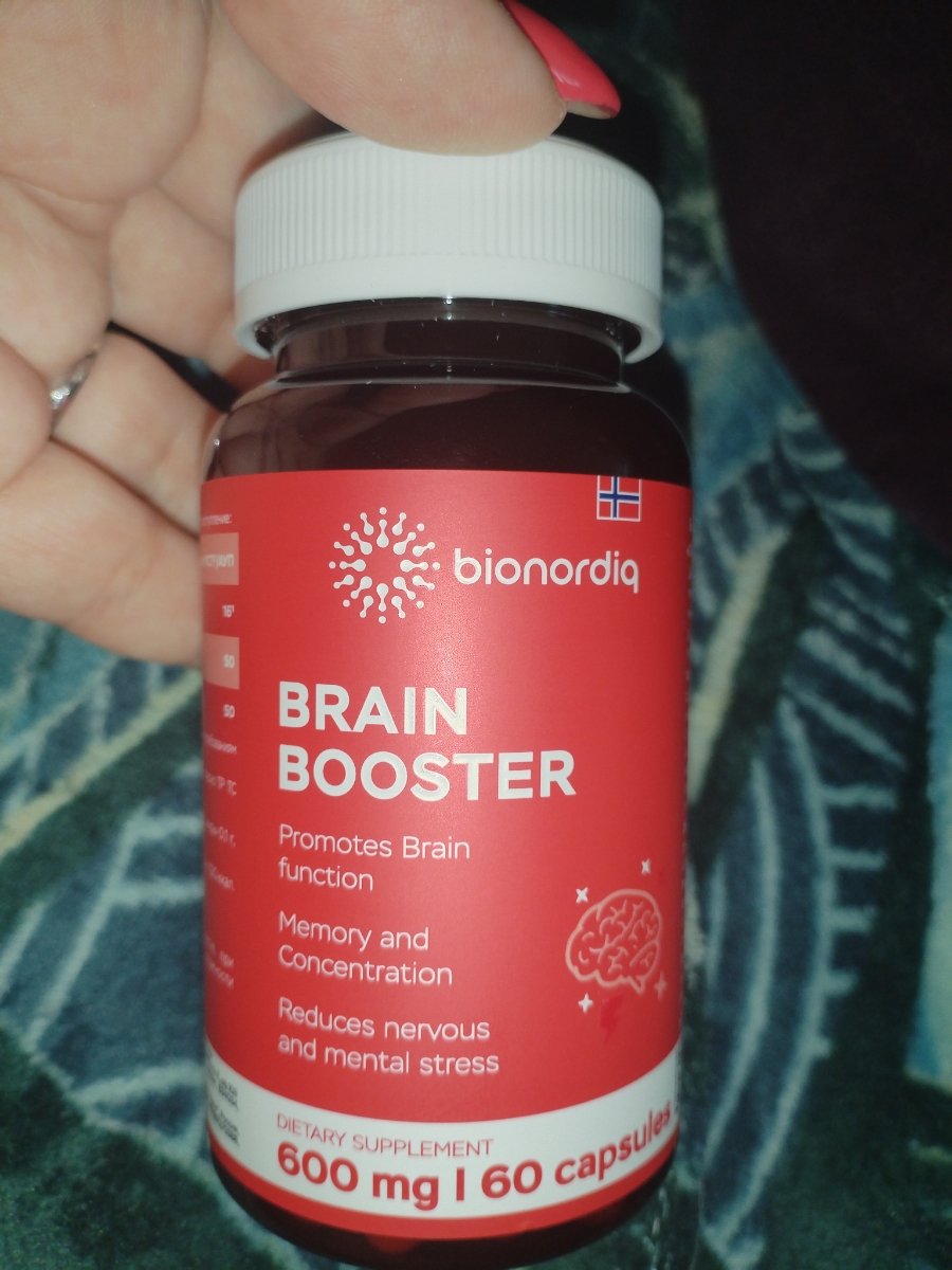 Фото покупателя №100 из 814: Витаминный комплекс для мозга и памяти Brain Booster bionordiq 600 мг 60 капсул, ноотроп, для концентрации, витамины для мозга, для учёбы и работы, БАД, для иммунитета, для здоровья, для профилактики, отзыв на 5 из 5, Ozon, 18 августа 2024