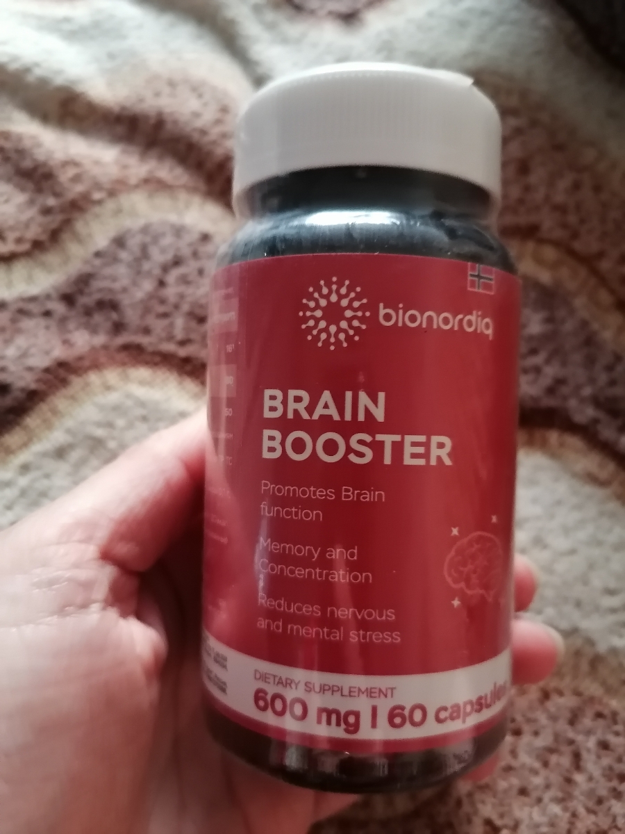 Фото покупателя №742 из 814: Витаминный комплекс для мозга и памяти Brain Booster bionordiq 600 мг 60 капсул, ноотроп, для концентрации, витамины для мозга, для учёбы и работы, БАД, для иммунитета, для здоровья, для профилактики, отзыв на 5 из 5, Ozon, 1 июля 2024