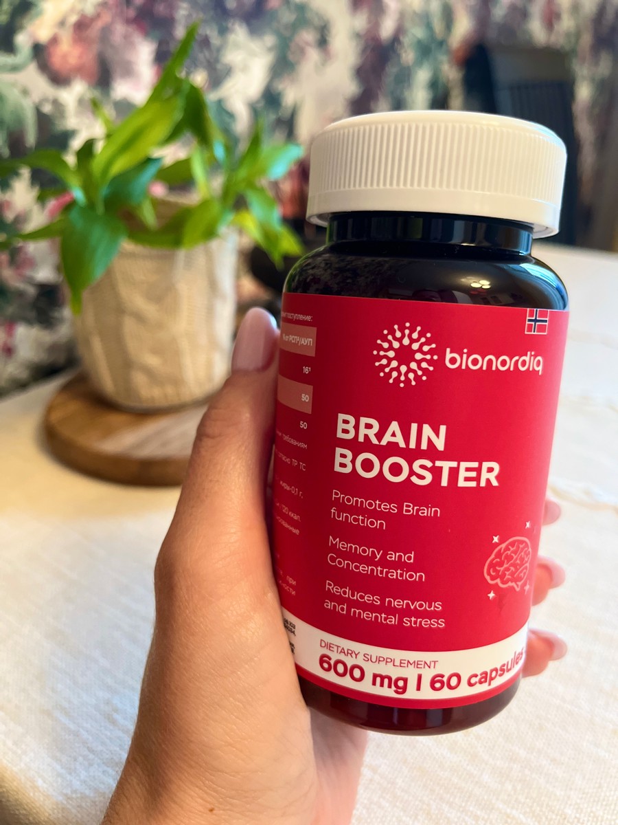 Фото покупателя №717 из 814: Витаминный комплекс для мозга и памяти Brain Booster bionordiq 600 мг 60 капсул, ноотроп, для концентрации, витамины для мозга, для учёбы и работы, БАД, для иммунитета, для здоровья, для профилактики, отзыв на 5 из 5, Ozon, 3 июля 2024