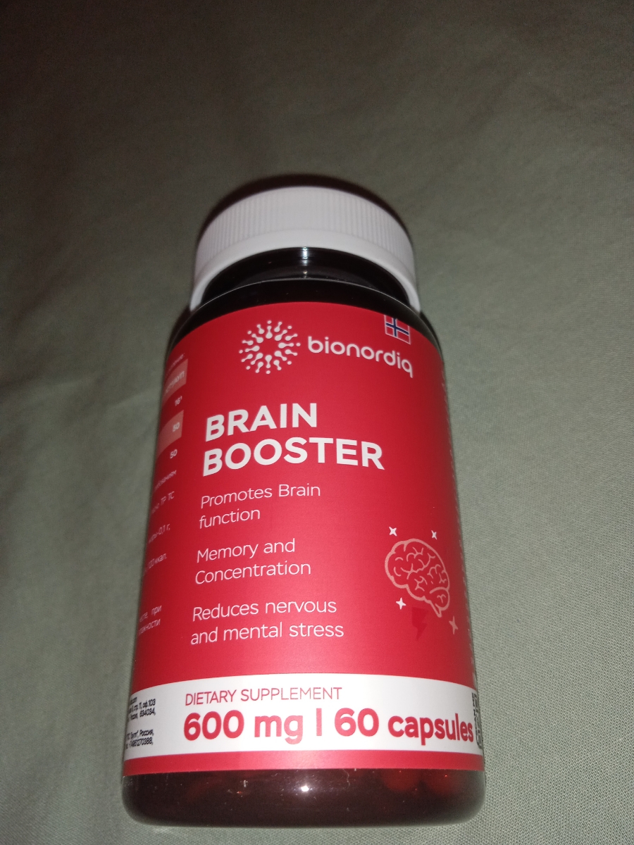 Фото покупателя №706 из 814: Витаминный комплекс для мозга и памяти Brain Booster bionordiq 600 мг 60 капсул, ноотроп, для концентрации, витамины для мозга, для учёбы и работы, БАД, для иммунитета, для здоровья, для профилактики, отзыв на 5 из 5, Ozon, 4 июля 2024