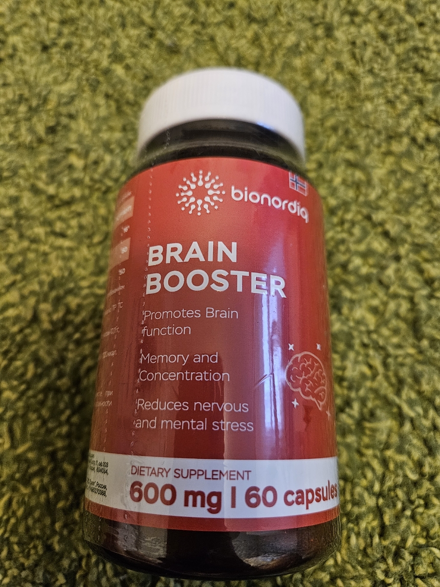 Фото покупателя №695 из 814: Витаминный комплекс для мозга и памяти Brain Booster bionordiq 600 мг 60 капсул, ноотроп, для концентрации, витамины для мозга, для учёбы и работы, БАД, для иммунитета, для здоровья, для профилактики, отзыв на 5 из 5, Ozon, 4 июля 2024