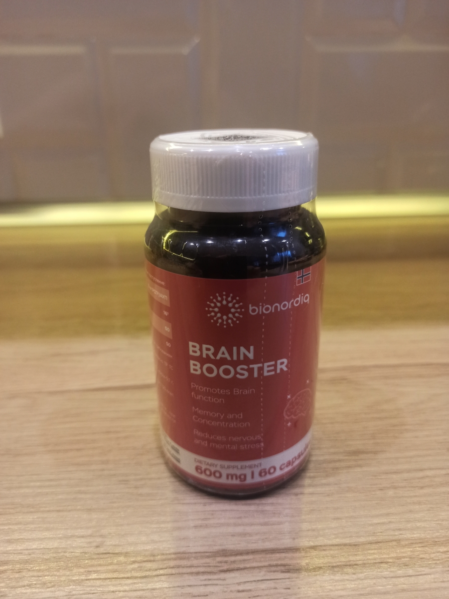 Фото покупателя №688 из 814: Витаминный комплекс для мозга и памяти Brain Booster bionordiq 600 мг 60 капсул, ноотроп, для концентрации, витамины для мозга, для учёбы и работы, БАД, для иммунитета, для здоровья, для профилактики, отзыв на 5 из 5, Ozon, 4 июля 2024