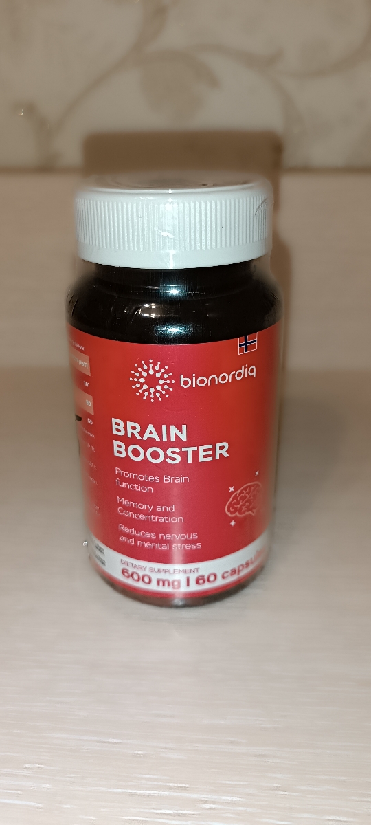 Фото покупателя №675 из 814: Витаминный комплекс для мозга и памяти Brain Booster bionordiq 600 мг 60 капсул, ноотроп, для концентрации, витамины для мозга, для учёбы и работы, БАД, для иммунитета, для здоровья, для профилактики, отзыв на 5 из 5, Ozon, 5 июля 2024