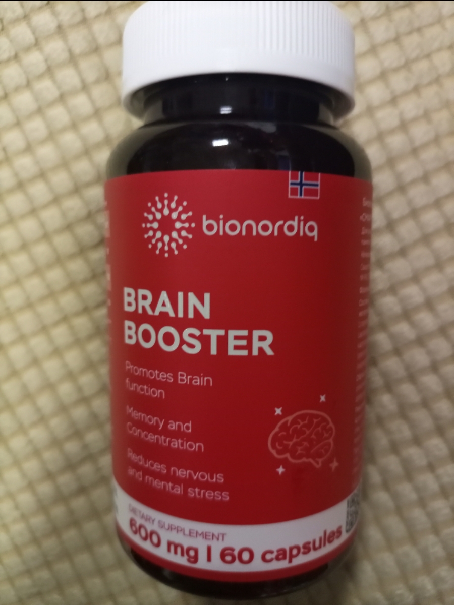 Фото покупателя №671 из 814: Витаминный комплекс для мозга и памяти Brain Booster bionordiq 600 мг 60 капсул, ноотроп, для концентрации, витамины для мозга, для учёбы и работы, БАД, для иммунитета, для здоровья, для профилактики, отзыв на 5 из 5, Ozon, 5 июля 2024