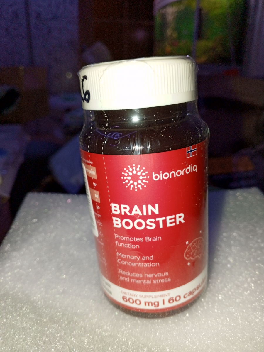 Фото покупателя №642 из 814: Витаминный комплекс для мозга и памяти Brain Booster bionordiq 600 мг 60 капсул, ноотроп, для концентрации, витамины для мозга, для учёбы и работы, БАД, для иммунитета, для здоровья, для профилактики, отзыв на 5 из 5, Ozon, 5 июля 2024