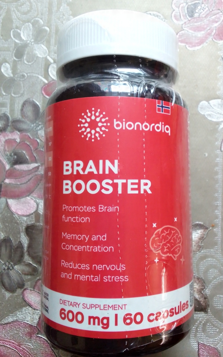 Фото покупателя №638 из 814: Витаминный комплекс для мозга и памяти Brain Booster bionordiq 600 мг 60 капсул, ноотроп, для концентрации, витамины для мозга, для учёбы и работы, БАД, для иммунитета, для здоровья, для профилактики, отзыв на 4 из 5, Ozon, 5 июля 2024