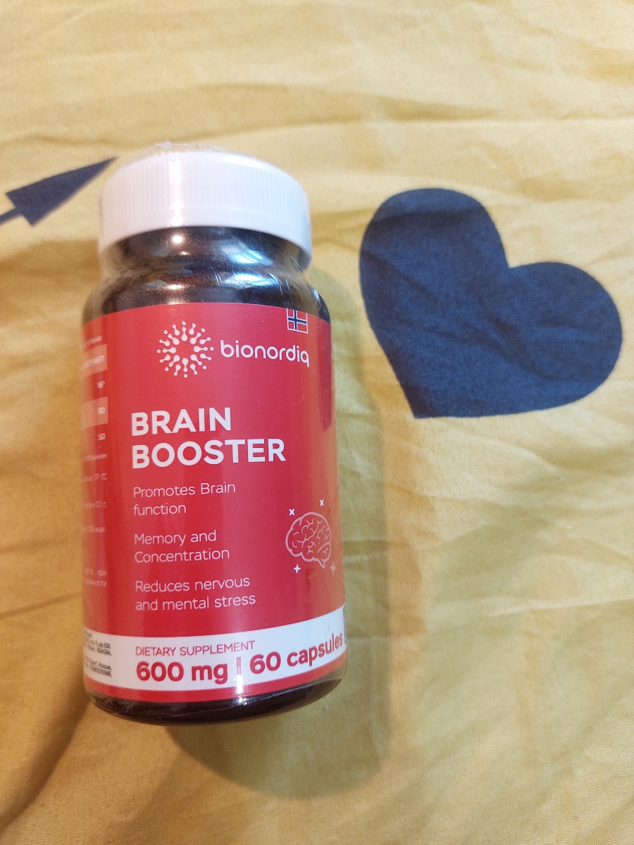 Фото покупателя №553 из 814: Витаминный комплекс для мозга и памяти Brain Booster bionordiq 600 мг 60 капсул, ноотроп, для концентрации, витамины для мозга, для учёбы и работы, БАД, для иммунитета, для здоровья, для профилактики, отзыв на 5 из 5, Ozon, 7 июля 2024