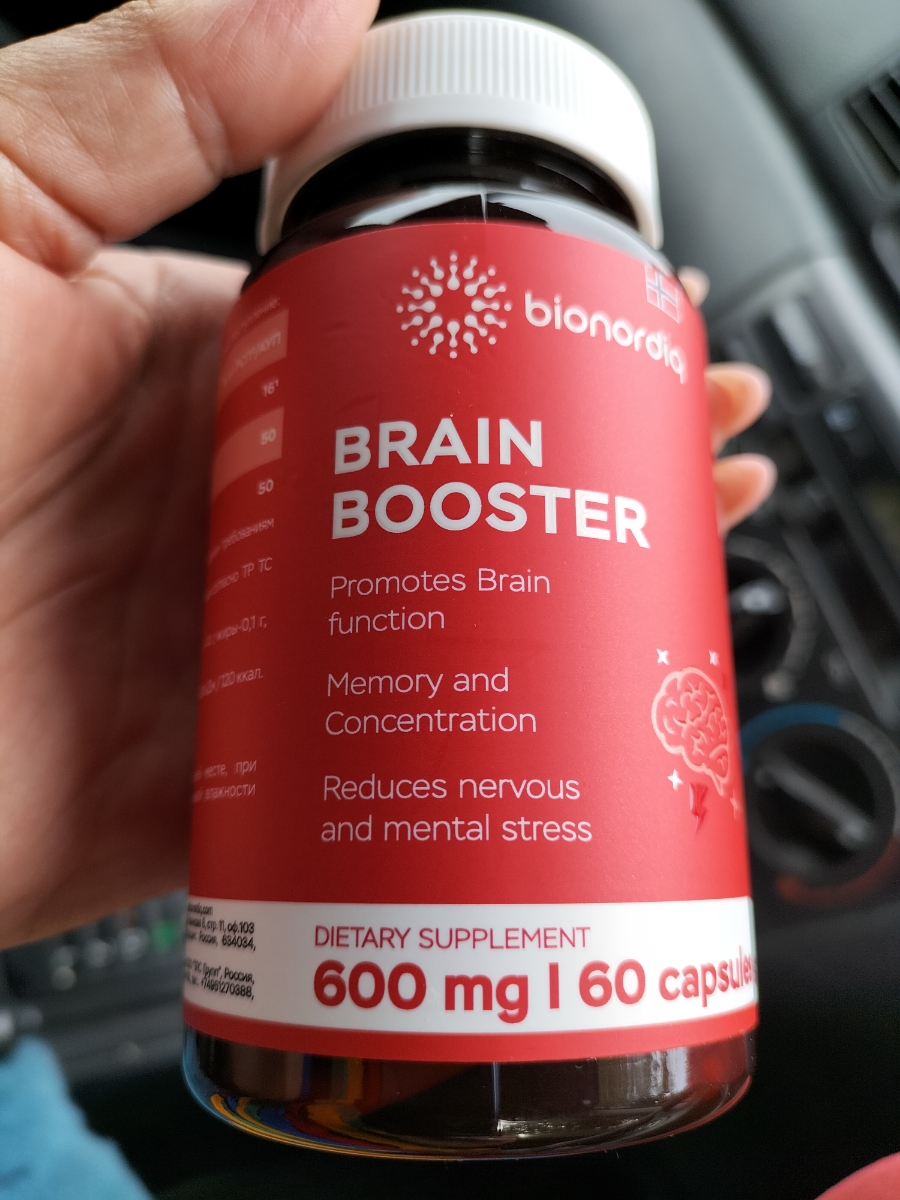 Фото покупателя №507 из 814: Витаминный комплекс для мозга и памяти Brain Booster bionordiq 600 мг 60 капсул, ноотроп, для концентрации, витамины для мозга, для учёбы и работы, БАД, для иммунитета, для здоровья, для профилактики, отзыв на 5 из 5, Ozon, 8 июля 2024