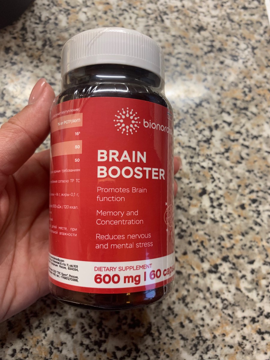 Фото покупателя №502 из 814: Витаминный комплекс для мозга и памяти Brain Booster bionordiq 600 мг 60 капсул, ноотроп, для концентрации, витамины для мозга, для учёбы и работы, БАД, для иммунитета, для здоровья, для профилактики, отзыв на 5 из 5, Ozon, 8 июля 2024