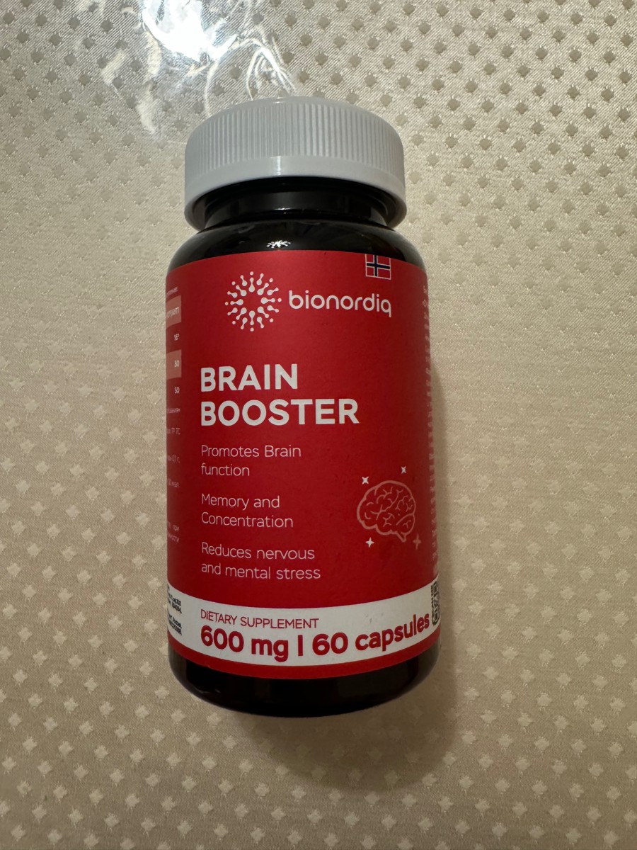 Фото покупателя №501 из 814: Витаминный комплекс для мозга и памяти Brain Booster bionordiq 600 мг 60 капсул, ноотроп, для концентрации, витамины для мозга, для учёбы и работы, БАД, для иммунитета, для здоровья, для профилактики, отзыв на 5 из 5, Ozon, 8 июля 2024