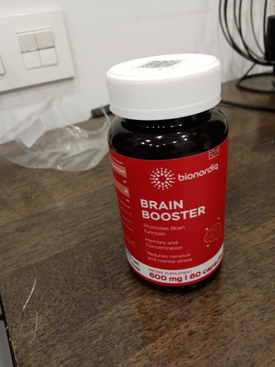 Фото покупателя №496 из 814: Витаминный комплекс для мозга и памяти Brain Booster bionordiq 600 мг 60 капсул, ноотроп, для концентрации, витамины для мозга, для учёбы и работы, БАД, для иммунитета, для здоровья, для профилактики, отзыв на 5 из 5, Ozon, 9 июля 2024