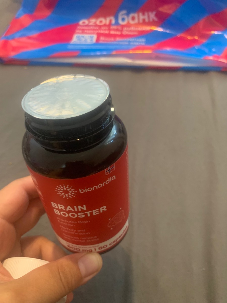 Фото покупателя №493 из 814: Витаминный комплекс для мозга и памяти Brain Booster bionordiq 600 мг 60 капсул, ноотроп, для концентрации, витамины для мозга, для учёбы и работы, БАД, для иммунитета, для здоровья, для профилактики, отзыв на 5 из 5, Ozon, 9 июля 2024