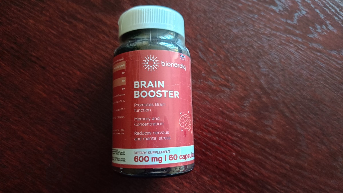 Фото покупателя №480 из 814: Витаминный комплекс для мозга и памяти Brain Booster bionordiq 600 мг 60 капсул, ноотроп, для концентрации, витамины для мозга, для учёбы и работы, БАД, для иммунитета, для здоровья, для профилактики, отзыв на 5 из 5, Ozon, 9 июля 2024