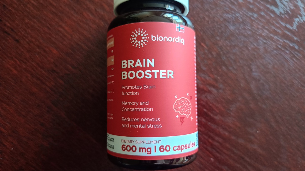 Фото покупателя №483 из 814: Витаминный комплекс для мозга и памяти Brain Booster bionordiq 600 мг 60 капсул, ноотроп, для концентрации, витамины для мозга, для учёбы и работы, БАД, для иммунитета, для здоровья, для профилактики, отзыв на 5 из 5, Ozon, 9 июля 2024
