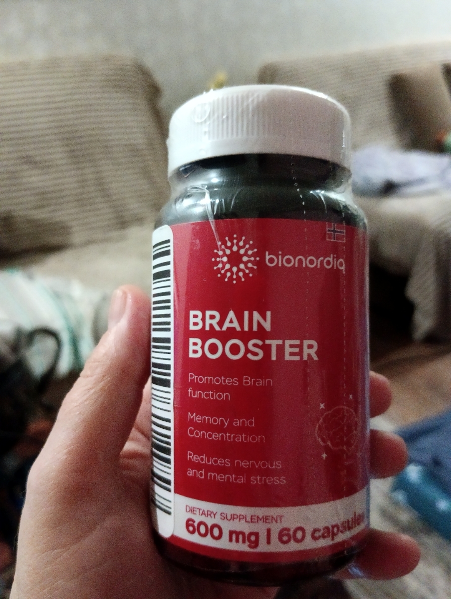 Фото покупателя №478 из 814: Витаминный комплекс для мозга и памяти Brain Booster bionordiq 600 мг 60 капсул, ноотроп, для концентрации, витамины для мозга, для учёбы и работы, БАД, для иммунитета, для здоровья, для профилактики, отзыв на 5 из 5, Ozon, 9 июля 2024