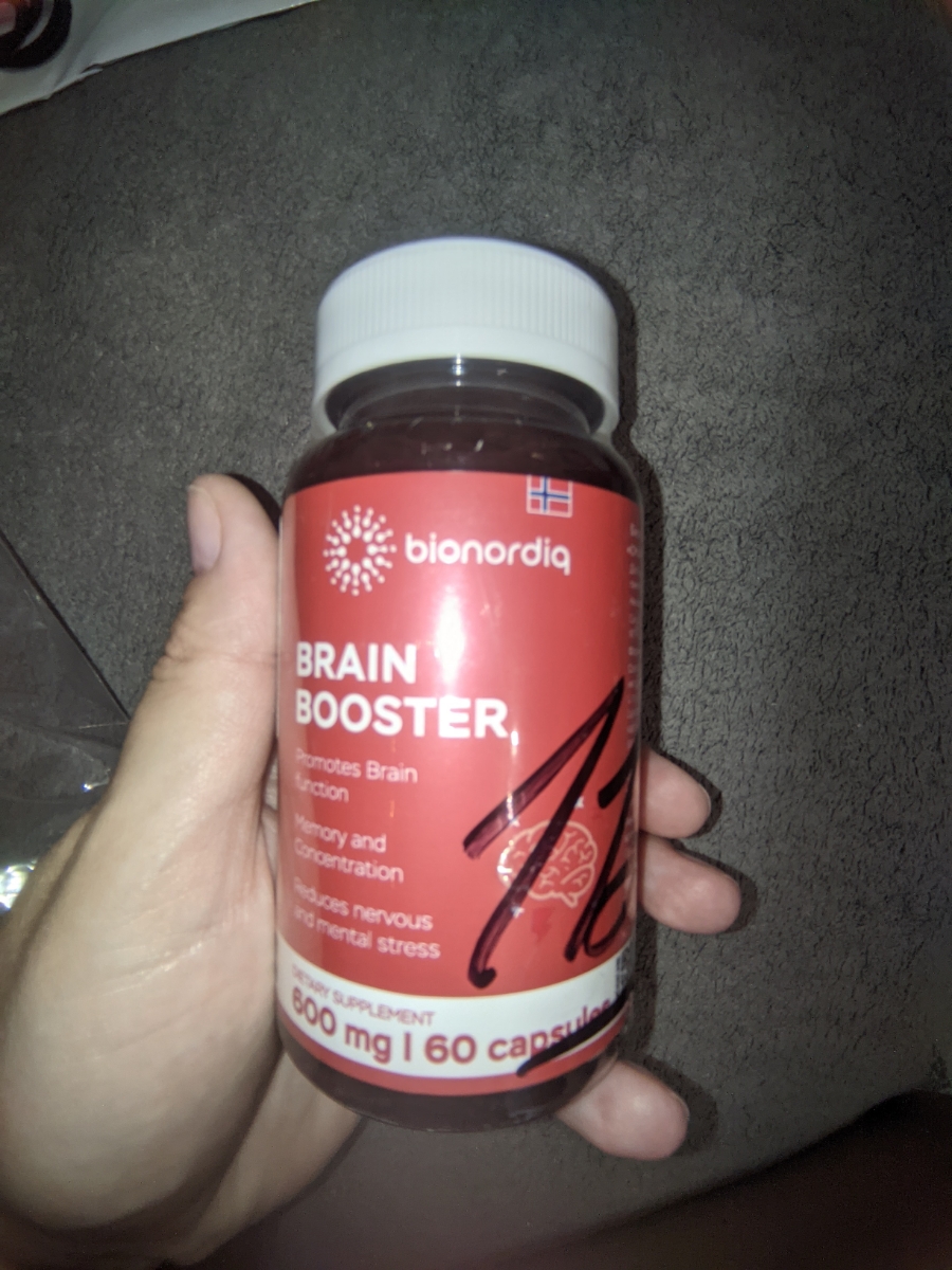 Фото покупателя №473 из 814: Витаминный комплекс для мозга и памяти Brain Booster bionordiq 600 мг 60 капсул, ноотроп, для концентрации, витамины для мозга, для учёбы и работы, БАД, для иммунитета, для здоровья, для профилактики, отзыв на 5 из 5, Ozon, 9 июля 2024