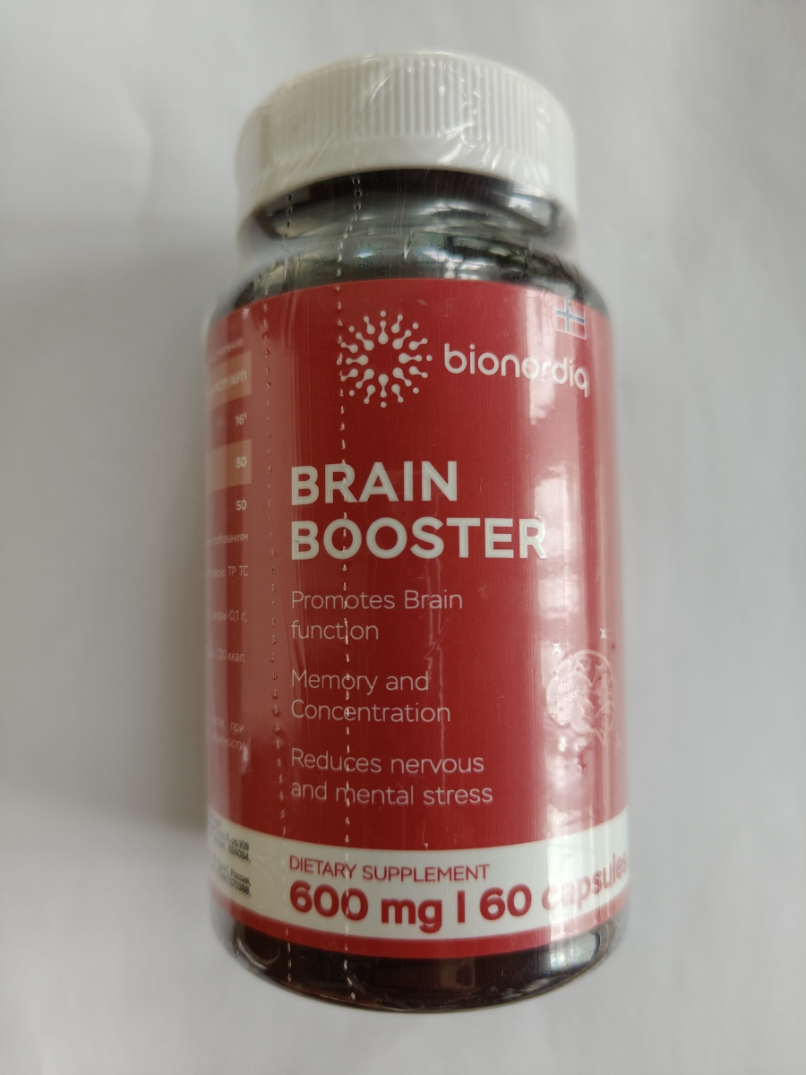 Фото покупателя №468 из 814: Витаминный комплекс для мозга и памяти Brain Booster bionordiq 600 мг 60 капсул, ноотроп, для концентрации, витамины для мозга, для учёбы и работы, БАД, для иммунитета, для здоровья, для профилактики, отзыв на 5 из 5, Ozon, 9 июля 2024