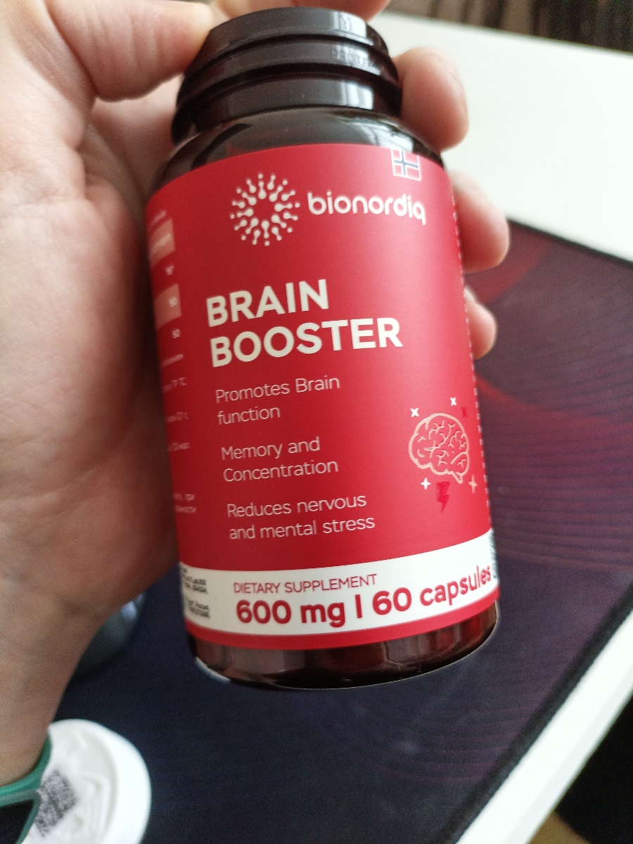 Фото покупателя №448 из 814: Витаминный комплекс для мозга и памяти Brain Booster bionordiq 600 мг 60 капсул, ноотроп, для концентрации, витамины для мозга, для учёбы и работы, БАД, для иммунитета, для здоровья, для профилактики, отзыв на 5 из 5, Ozon, 10 июля 2024