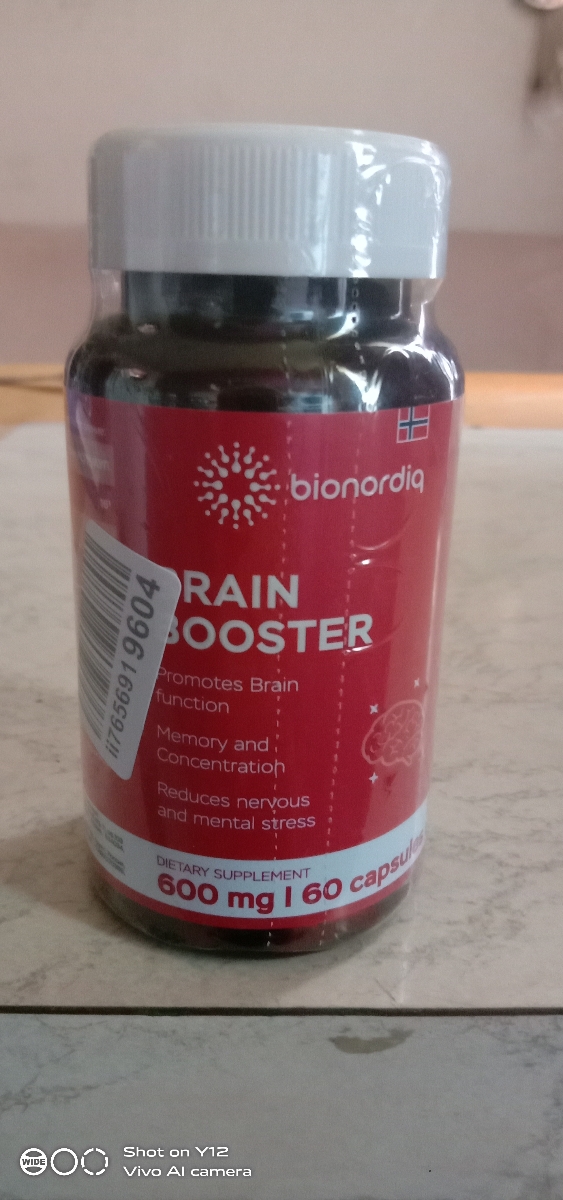 Фото покупателя №440 из 814: Витаминный комплекс для мозга и памяти Brain Booster bionordiq 600 мг 60 капсул, ноотроп, для концентрации, витамины для мозга, для учёбы и работы, БАД, для иммунитета, для здоровья, для профилактики, отзыв на 5 из 5, Ozon, 10 июля 2024