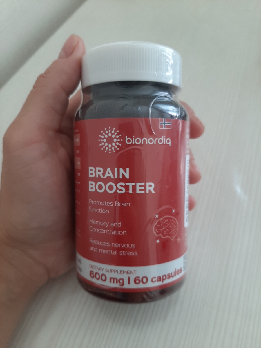 Фото покупателя №427 из 814: Витаминный комплекс для мозга и памяти Brain Booster bionordiq 600 мг 60 капсул, ноотроп, для концентрации, витамины для мозга, для учёбы и работы, БАД, для иммунитета, для здоровья, для профилактики, отзыв на 5 из 5, Ozon, 10 июля 2024