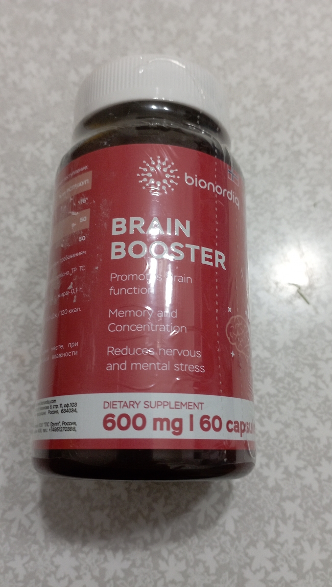 Фото покупателя №424 из 814: Витаминный комплекс для мозга и памяти Brain Booster bionordiq 600 мг 60 капсул, ноотроп, для концентрации, витамины для мозга, для учёбы и работы, БАД, для иммунитета, для здоровья, для профилактики, отзыв на 5 из 5, Ozon, 10 июля 2024