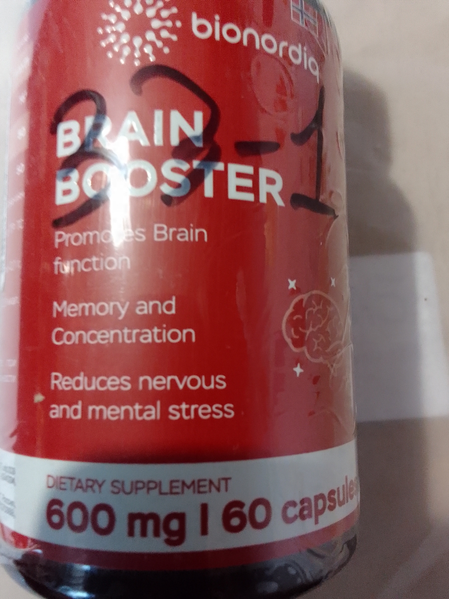 Фото покупателя №395 из 814: Витаминный комплекс для мозга и памяти Brain Booster bionordiq 600 мг 60 капсул, ноотроп, для концентрации, витамины для мозга, для учёбы и работы, БАД, для иммунитета, для здоровья, для профилактики, отзыв на 5 из 5, Ozon, 11 июля 2024