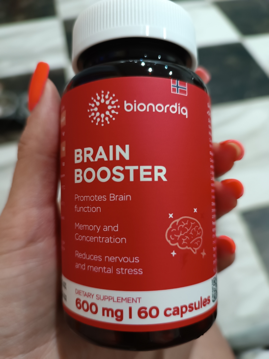 Фото покупателя №379 из 814: Витаминный комплекс для мозга и памяти Brain Booster bionordiq 600 мг 60 капсул, ноотроп, для концентрации, витамины для мозга, для учёбы и работы, БАД, для иммунитета, для здоровья, для профилактики, отзыв на 5 из 5, Ozon, 11 июля 2024