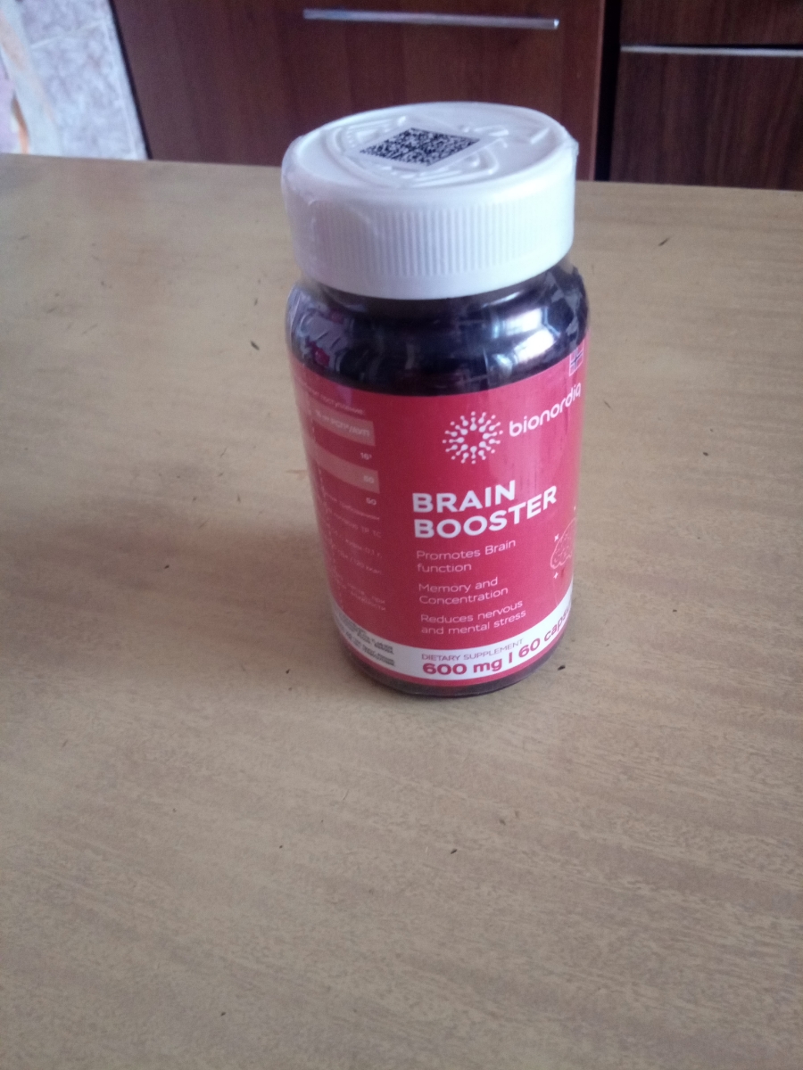 Фото покупателя №366 из 814: Витаминный комплекс для мозга и памяти Brain Booster bionordiq 600 мг 60 капсул, ноотроп, для концентрации, витамины для мозга, для учёбы и работы, БАД, для иммунитета, для здоровья, для профилактики, отзыв на 5 из 5, Ozon, 12 июля 2024